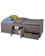 Kidsaw, Captains Single 3ft Cabin Bed Grey - Cut Out