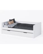 Kudl Day Bed with Trundle, White - Side Shot