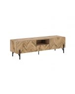 LV37, TV Cabinet - Walton Oak - Front View