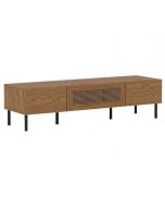 LV51, TV Cabinet - Mid Oak - Front View