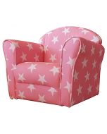 Kidsaw Mini Armchair Pink White Stars - Right Side