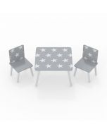 Kidsaw, Star Table & Chairs - Grey