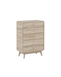 BR15, 5 Drawer Chest - Light Oak