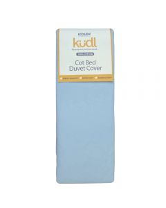 Kudl Kids, Cotton Duvet Cover for Cotbed Blue - Packaged