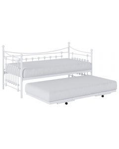 Kudl Day Bed with Trundle, White - Front Shot 2