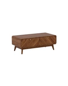 LV44, Coffee Table - Columbian Walnut - Front View