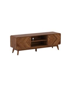 LV44, TV Cabinet - Columbian Walnut - Front View