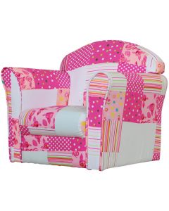Kidsaw Mini Armchair Pink Patchwork - Right Side