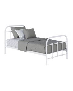 Orea Single 3ft Metal Bed - Angle View