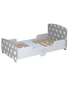 Kidsaw Star Junior Toddler Bed Grey - Right Side