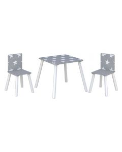 Kidsaw, Star Table & Chairs - Grey