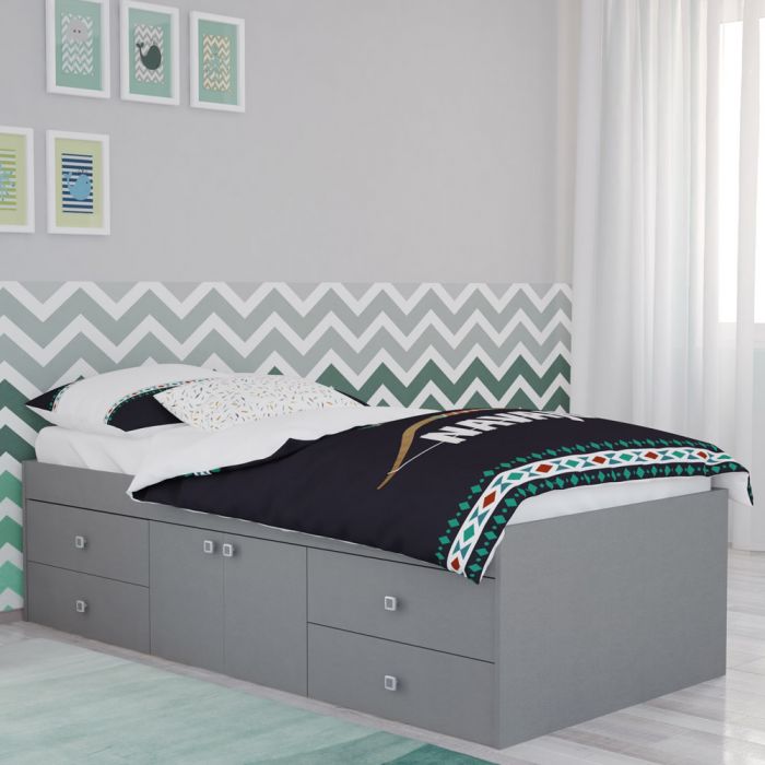 Wallpaper Kidsaw Captains Single 3ft Cabin Bed Grey HD